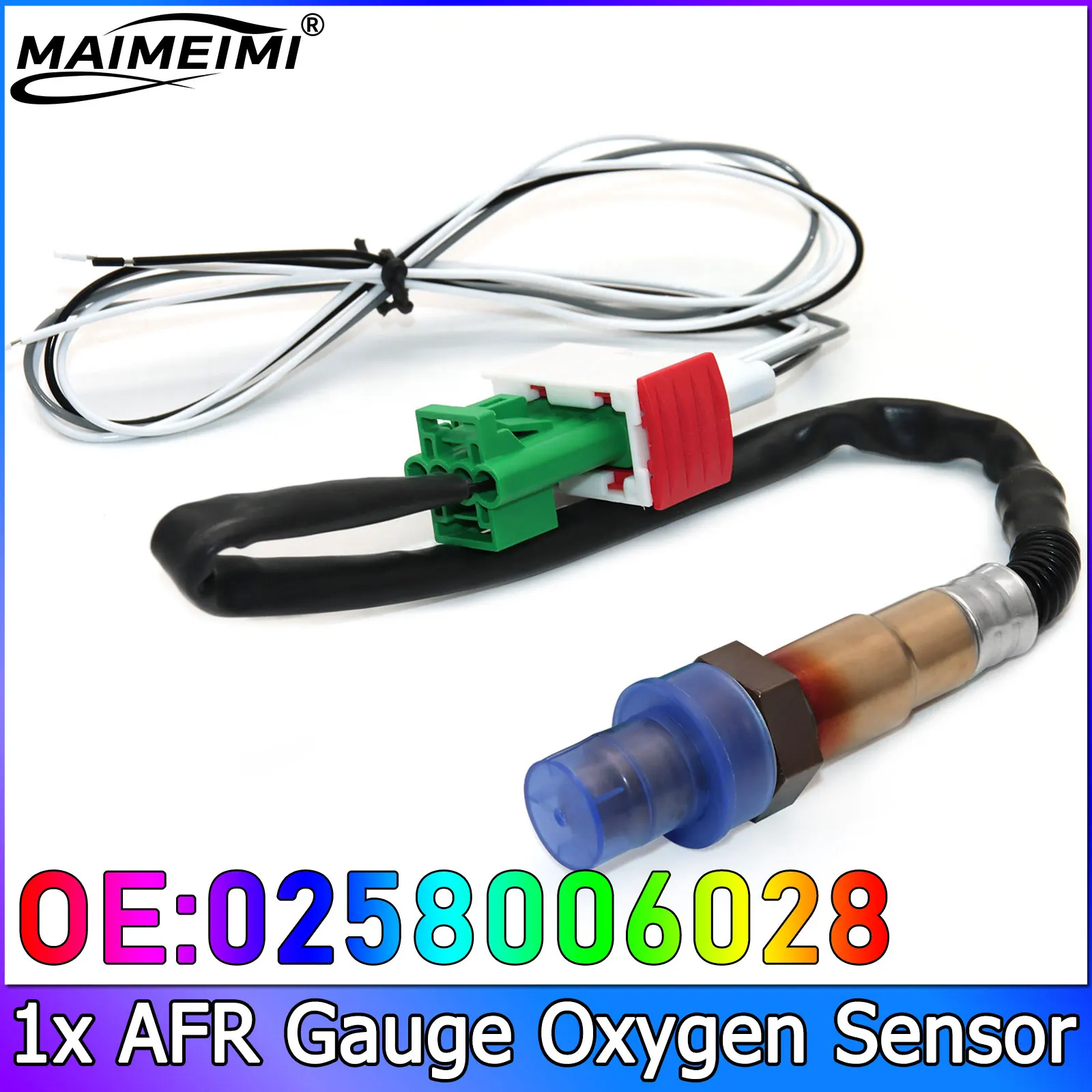 1pc Sensor High Quality O2 Oxygen Sensor 0258006028  Digital Meter Air Fuel Ratio Gauge Sensor For Peugeot 106 206 Citroen C2 C3