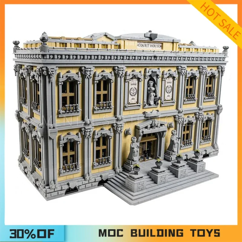 NEW13861PCS Dostosowane MOC Court House Klocki konstrukcyjne Technologia Cegły DIY Kreatywny montaż Zabawki edukacyjne Prezent świąteczny