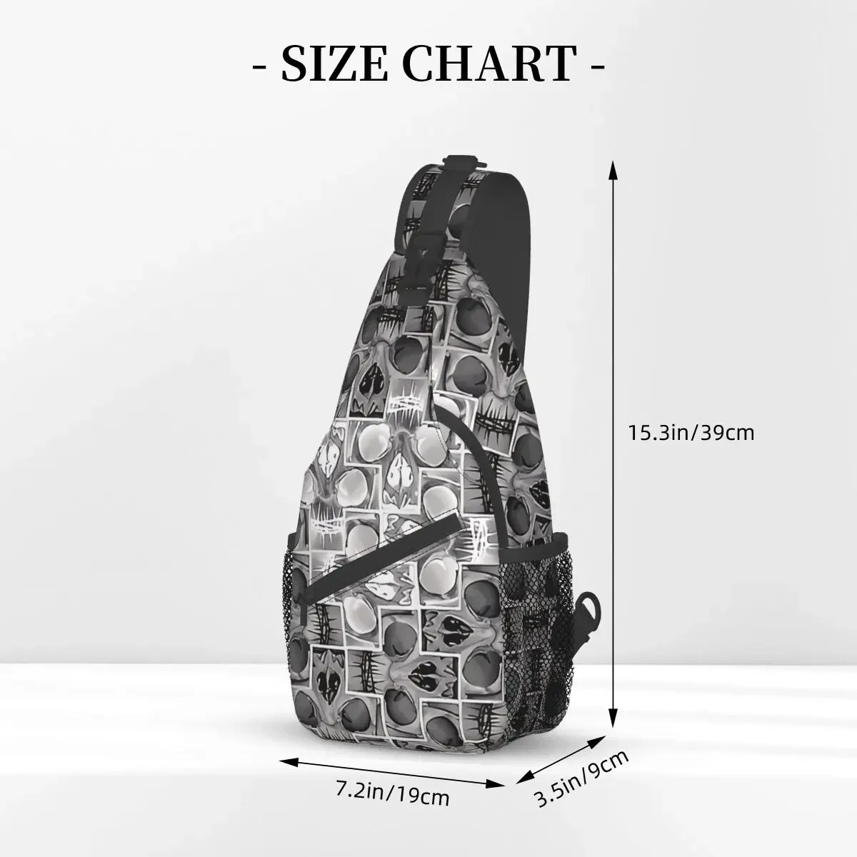 Cross Crucifixion Crossbody Bag Sports Skull Sayagatta Fade Chest Bag Unisex Women Man Fashion Shoulder Backpacks Travel