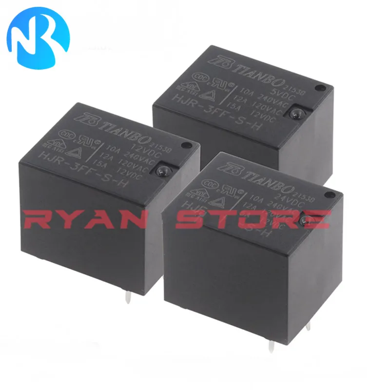 5PCS Relay HJR-4102E-L 4102 L HJR-3FF-S-Z HJR 3FF S H 5VDC 12V 24VDC HJR-21FF-SZ HJR1-2C-L HJR-21FF S H DC5V 12V 24VDC 4Pin 5Pin