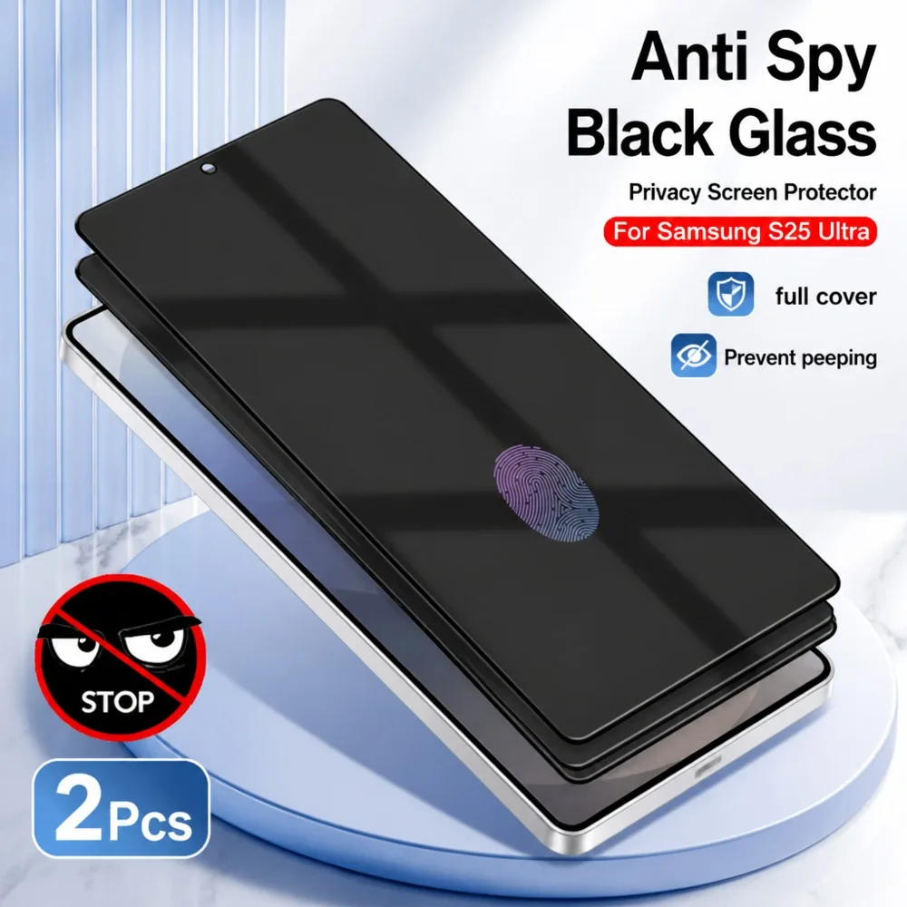 2PCS Privacy Tempered Glass For Samsung Galaxy S26 Ultra S26+ S26 Anti Spy Screen Protector For Samsung Galaxy S26 FE S25 Ultra