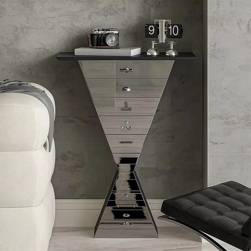Creative lightweight luxury stainless steel wall-mounted home locker bedroom home furniture sand bucket