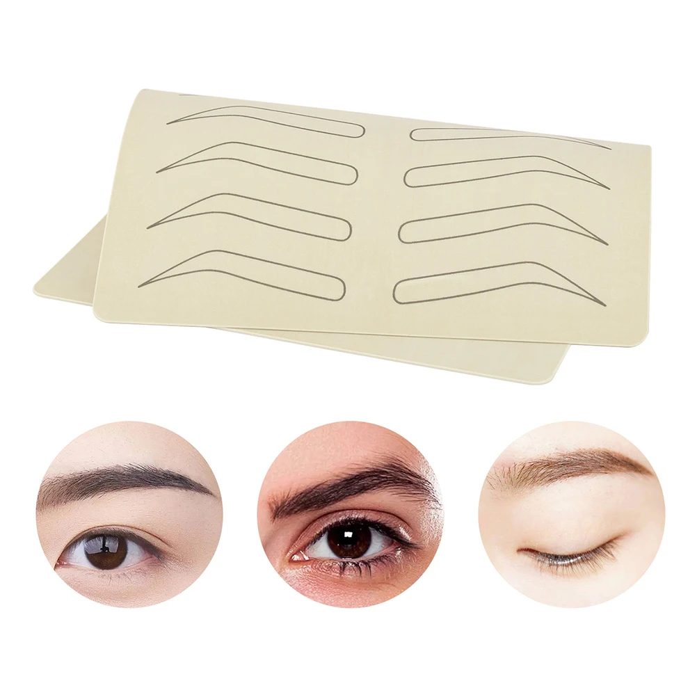 

Silicone Eyebrow Exercise Skin Artificial Practice Fake for Tattooing Silica Gel