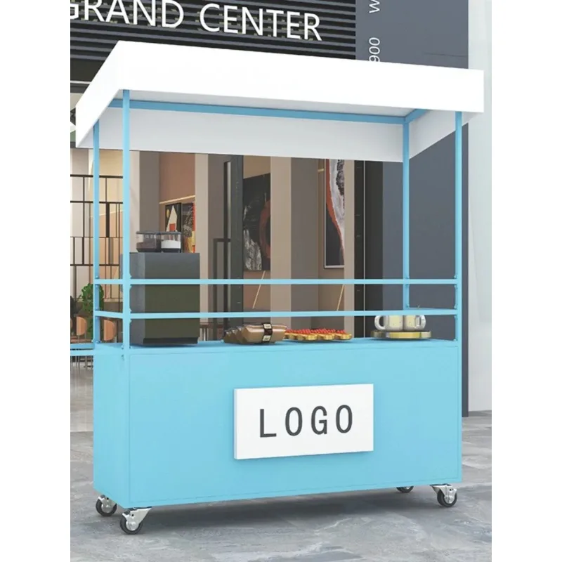 HHMobile Stall Car Night Market Stall Small Cart Outdoor Stall Mobile Promotion Car Shopping Mall Display Table Float