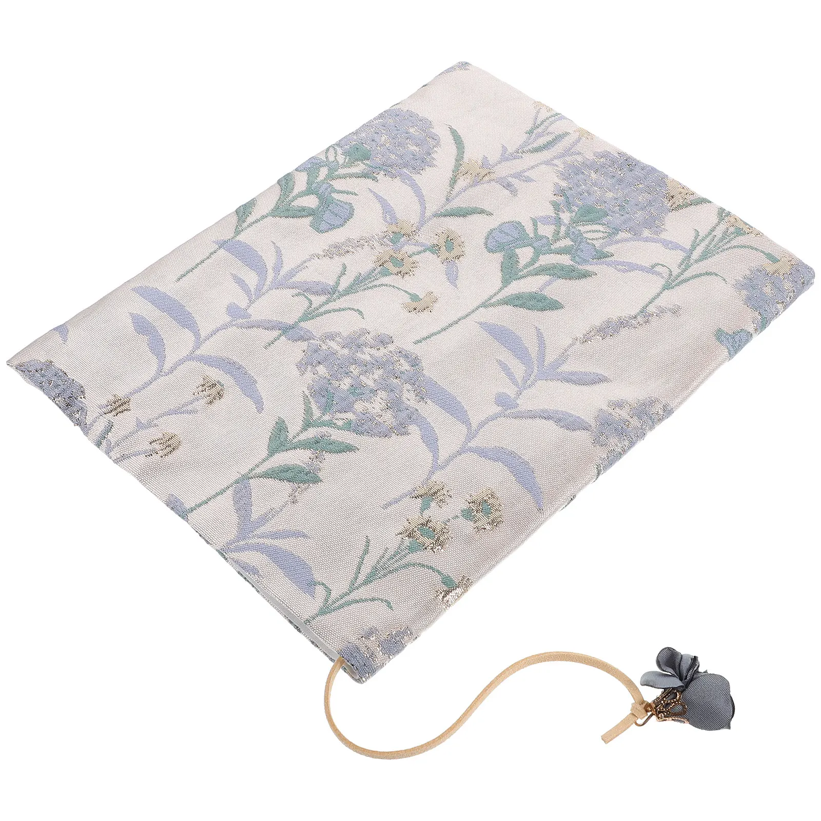 Sleeve Fabric Book Cover Convenient Dandelion Powder Binding Cloth Blue Protective