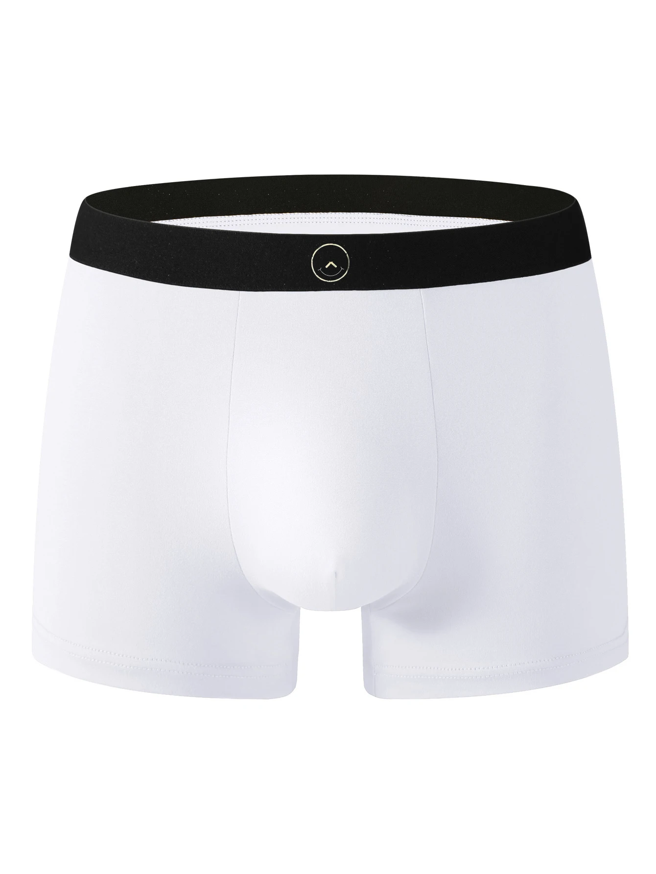 Die schwarze Unterwäsche mit lächelndem Gesicht für den Sommer 2025, bequeme, eng anliegende Boxershorts sind ein Musthave für Herrenmode