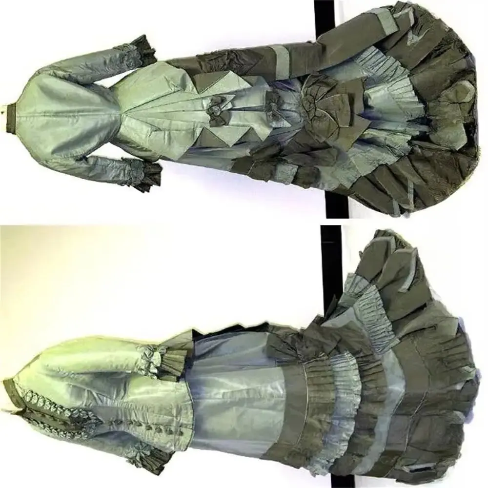 

1870s Victorian Steampunk Bustle Walking Duchess Dress Edwardian Historical French Court Ball Gown