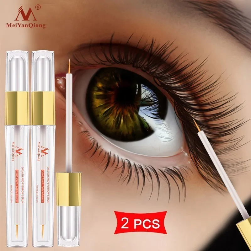 2pcs/lot Super Eyelash Growth Treatments Make Up Eyelash Care Lengthening Thick Eye Care Serum Eye Curling Herbal Extract