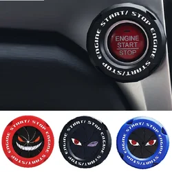 Push Start Button Cover Car Interior Decor Engine Ignition Start Switch Protective Cover Motorcycle Start Ring for Car Truck SUV