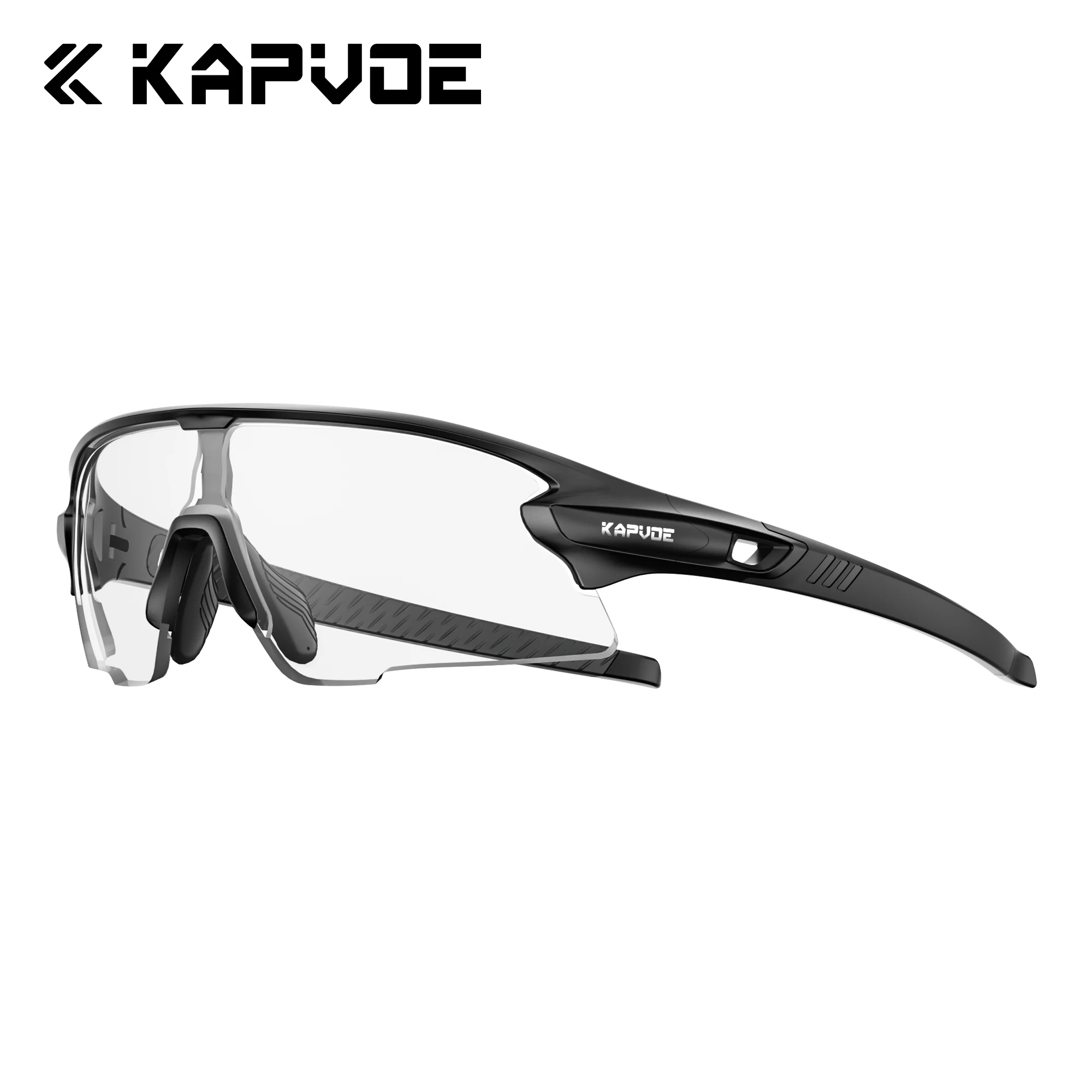 Kapvoe Prescription Cycling Glasses One-piece Molding Sports Sunglasses Customize Eyewear Sports Bike Goggles for Men Women