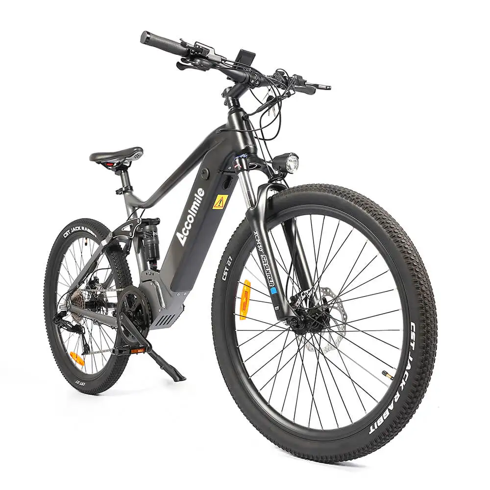 Accolmile Enduro Ebike Mid Drive Bafang 750w E Bike 48V Electric Cycle Adult Electric Full Suspension Bike