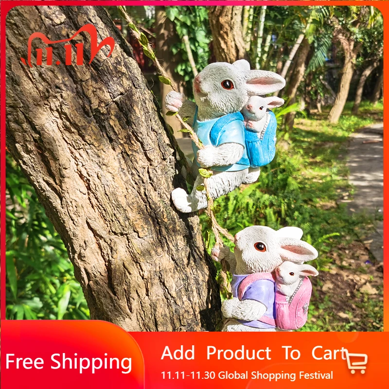 

Resin Animals Statue Garden Decor Aesthetic Creative Fashion Cute Garden Accessories Yard Garten Dekoration Outdoor Decorations