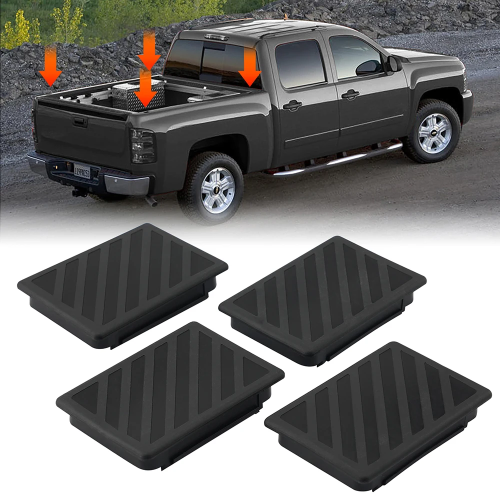 

4/8PCS Truck Bed Rail Pile Cap For Chevrolet Silverado 2010-2014 GMC Sierra