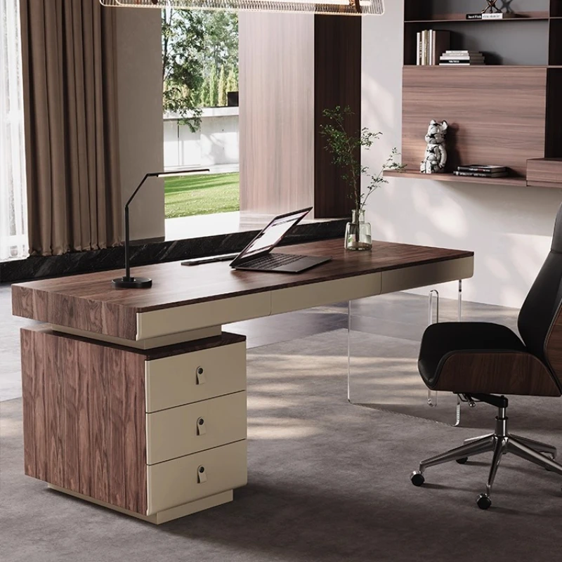 

Bedroom Work Boss Nordic Office Desk Computer Comfortable Light Luxury Office Desk President Advance Home Furniture Mesa XYOD