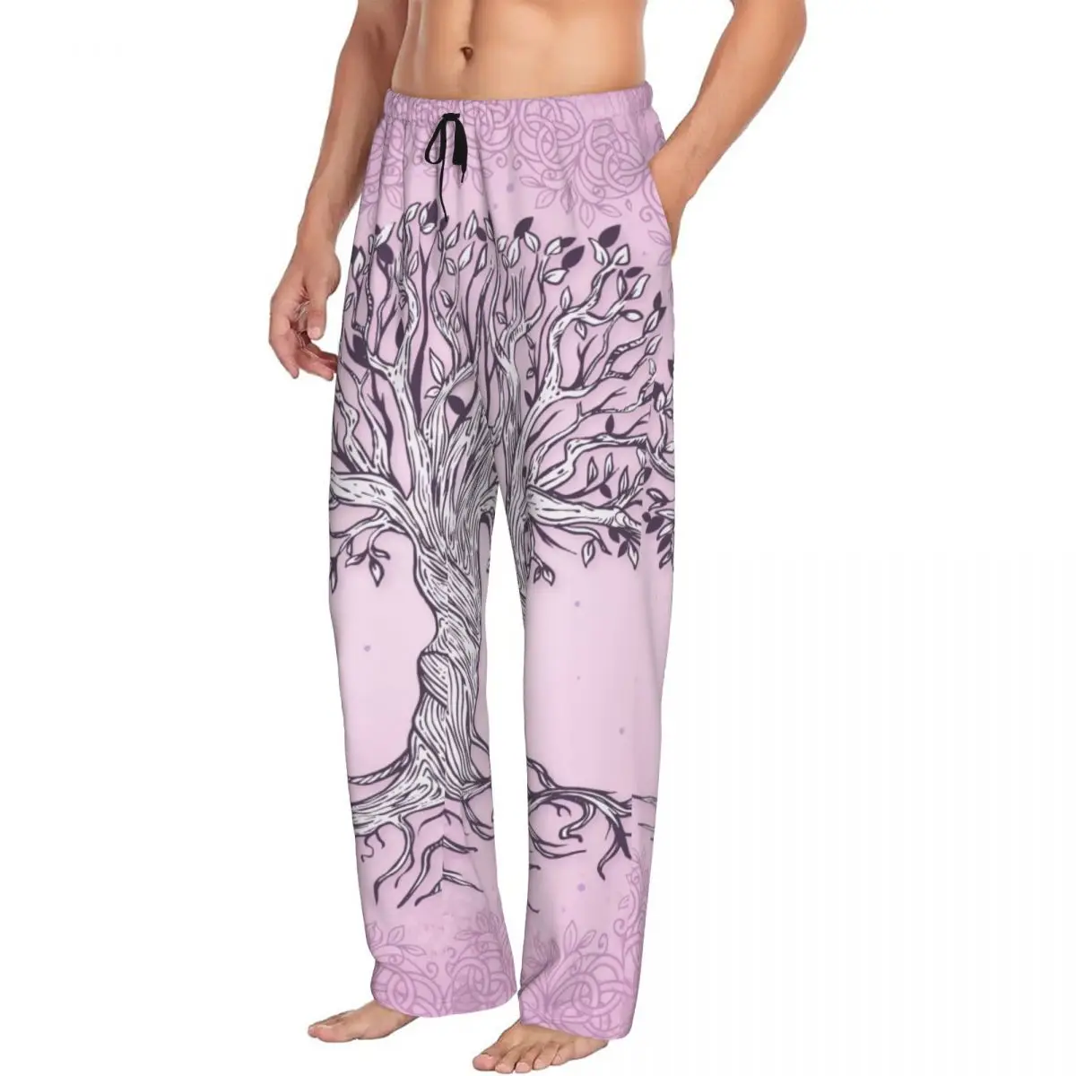 Tree Men Sleep Bottoms Male Lounge Trousers Men's Pajama Pants