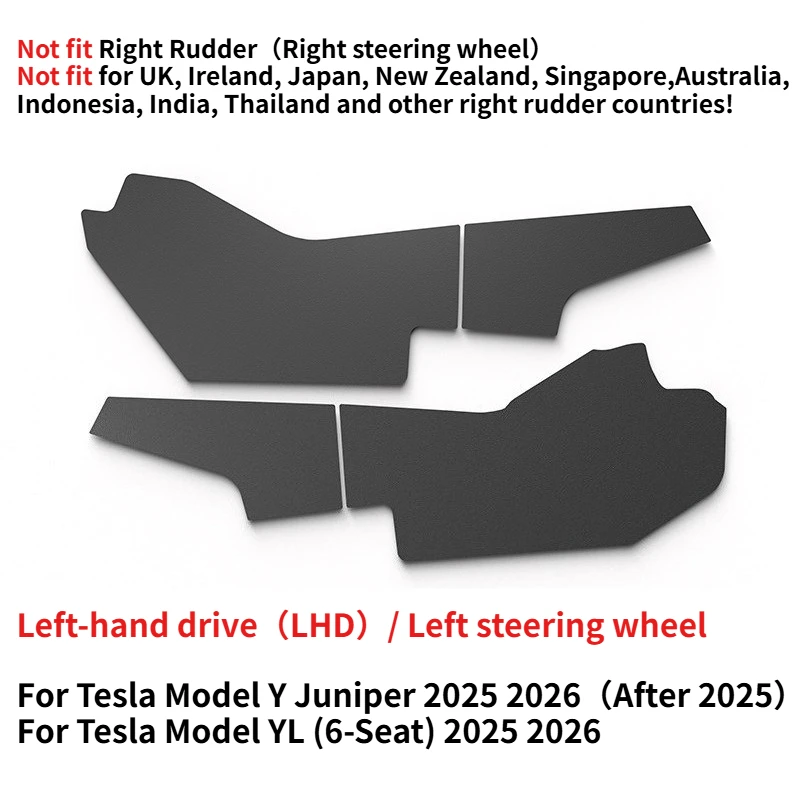 Für Tesla Model YL/Model Y Juniper 2026 Mittelkonsole Seitliche Anti-Kick-Pads TPE Hintere Luftauslass-Abdeckung Schmutzabweisende Schutzmatten – Detail 6