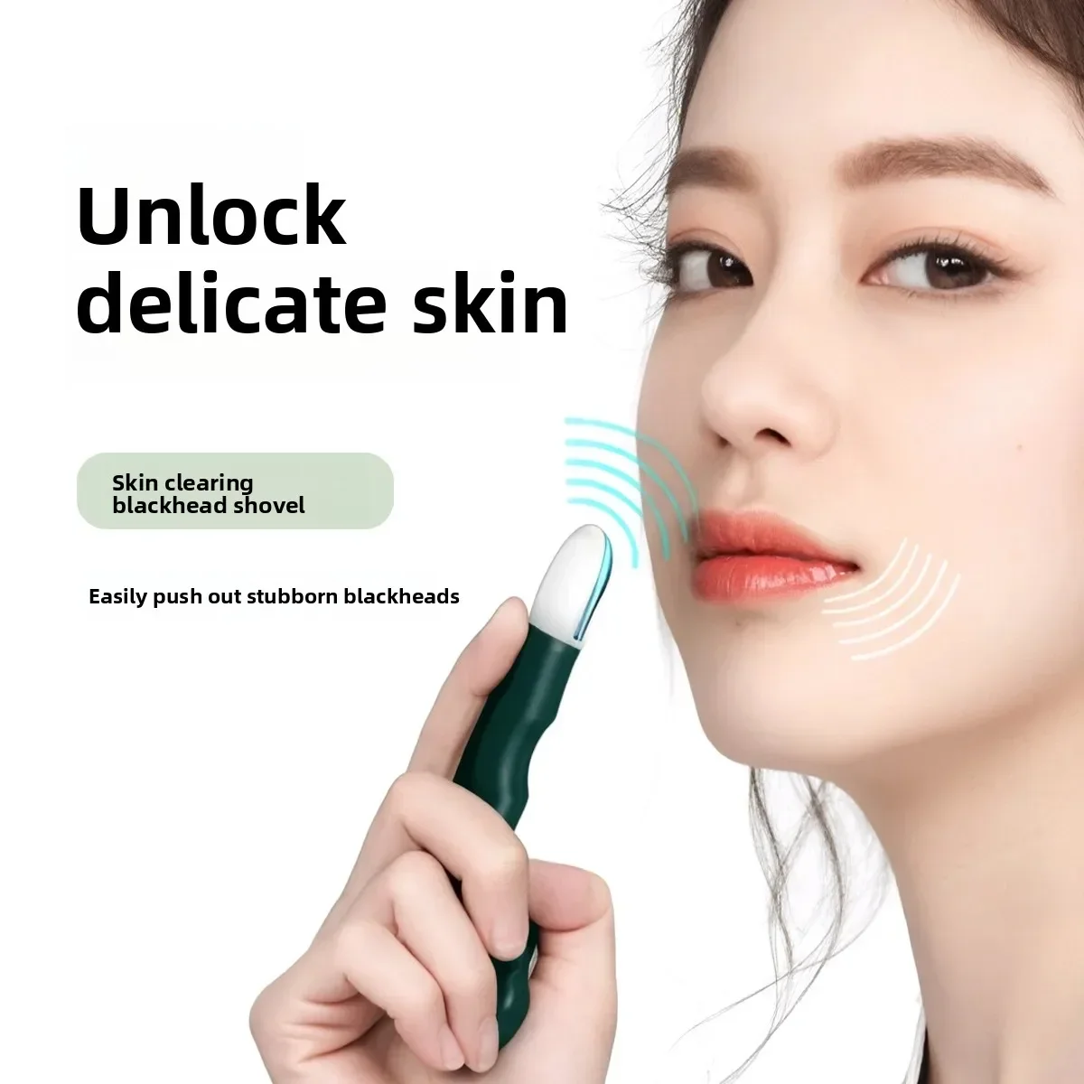 Strumento per la rimozione dei punti neri Dispositivo per la pulizia della bellezza Design ergonomico Pelle non danneggiante Nessuna espansione dei pori Strumento per la rimozione dei punti neri
