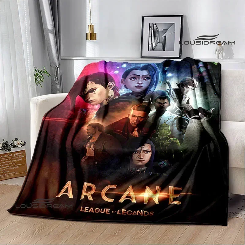 Arcane: League of Legends Cartoon Printed blanket Flannel Warm blankets Soft and comfortable blanket bed linings Birthday Gift