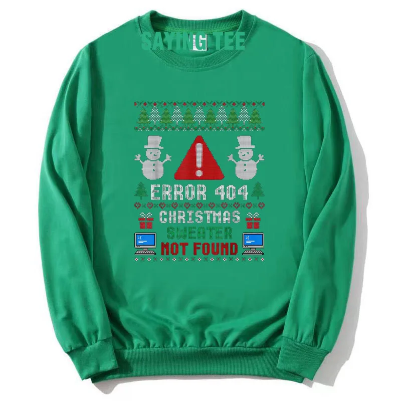 خطأ في الكمبيوتر ، سترة عيد الميلاد القبيحة ، تي شيرت مضحك ، مبرمج كمبيوتر مضحك ، زي عيد الميلاد الطالب الذي يذاكر كثيرا