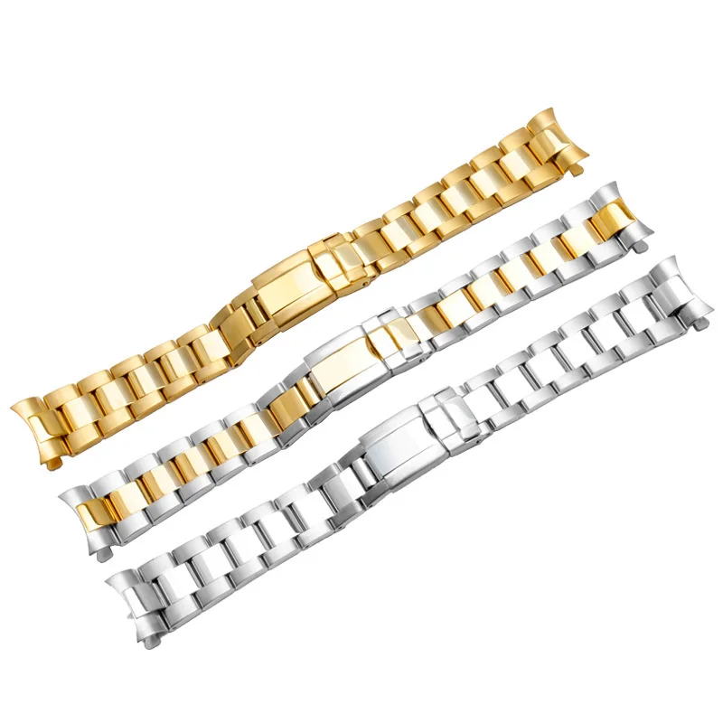 Uhgbsd-Bracelet de montre en acier inoxydable, remplacement pour Submariner Black Green Water mesurost DayRequisteel, 17mm, 20mm