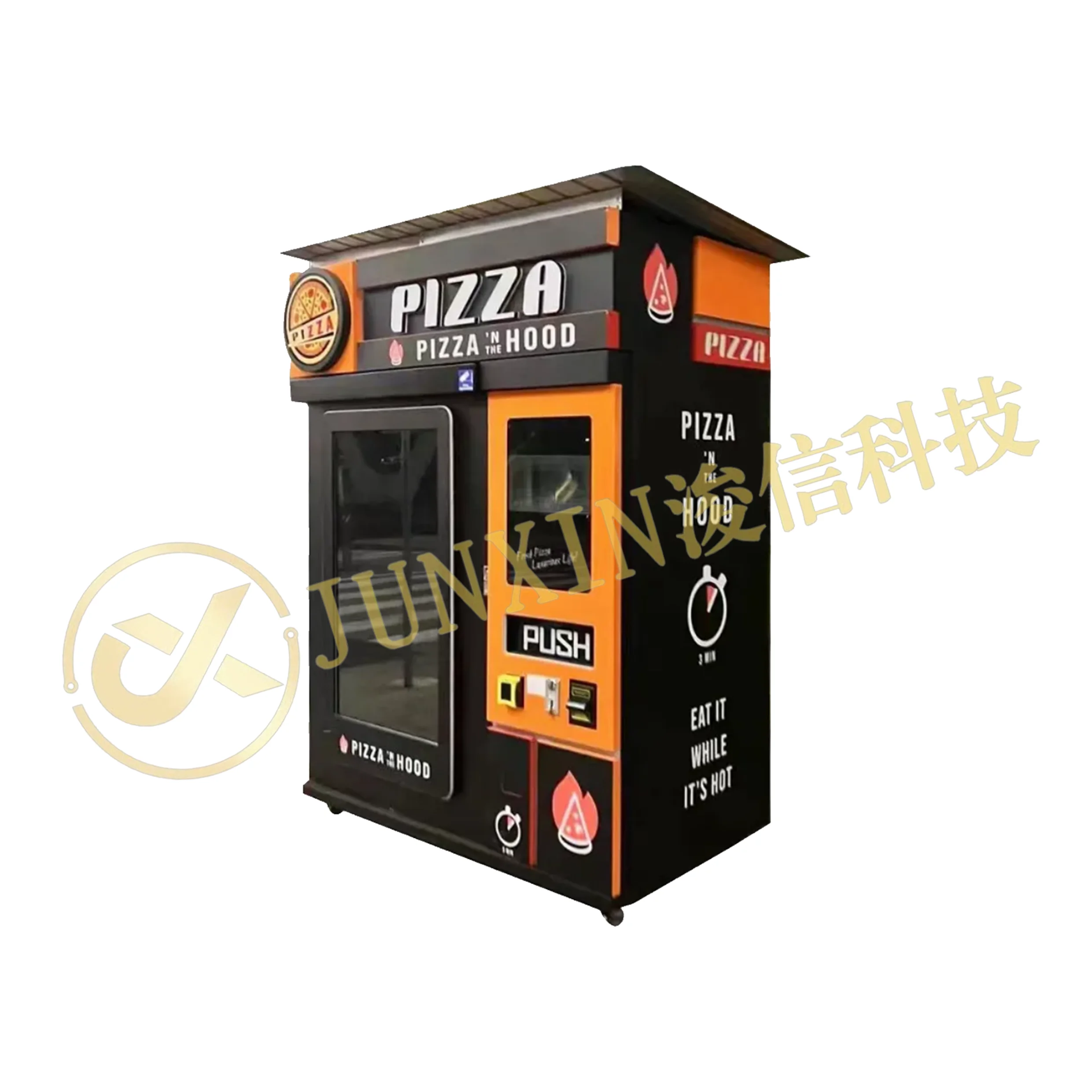 Fully Automatic Pizza Vending Machine for Sale, Robotic Smart Technology with Oven and Dough Preparation, Fresh Hot Food