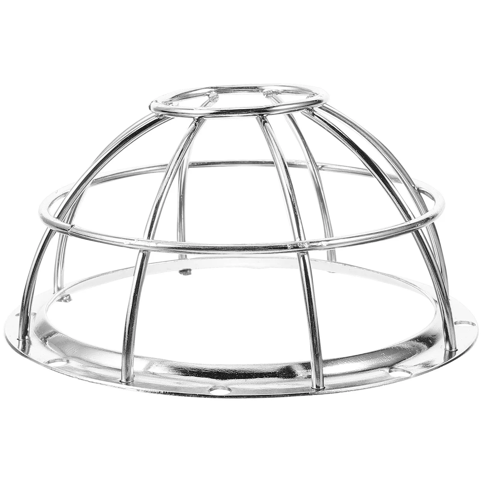 

Smoke Cover Iron Wire Mesh Protection Guard Cage Adjustable Base Fits 106-132Mm Head Protector