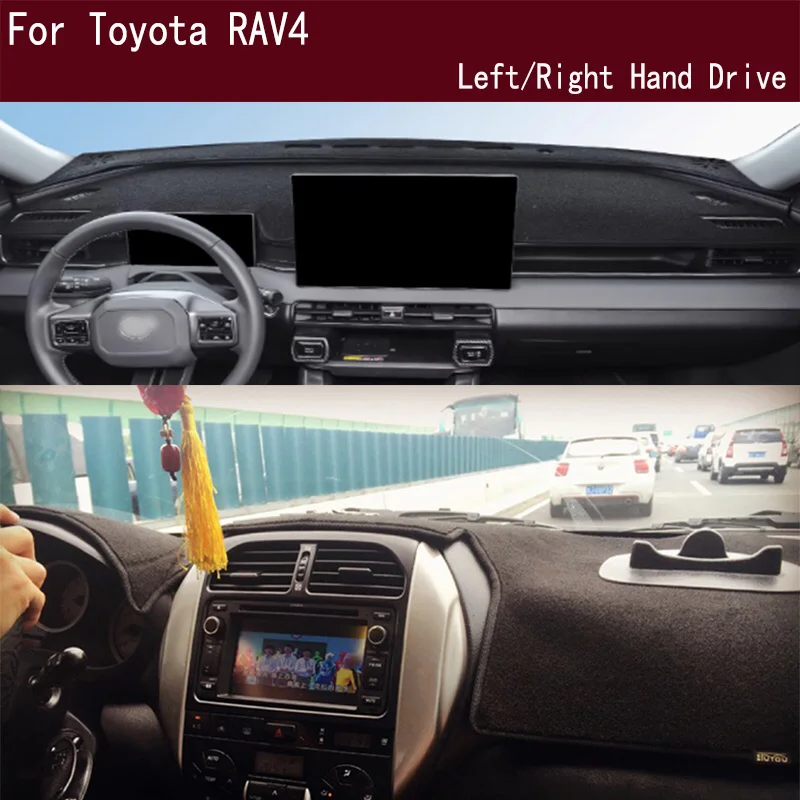 

For 2026 Toyota RAV4 A1/2/3/4//6 Dash Mat Dashmat Dashboard Cover Instrument Panel Sunscreen Pad Ornaments
