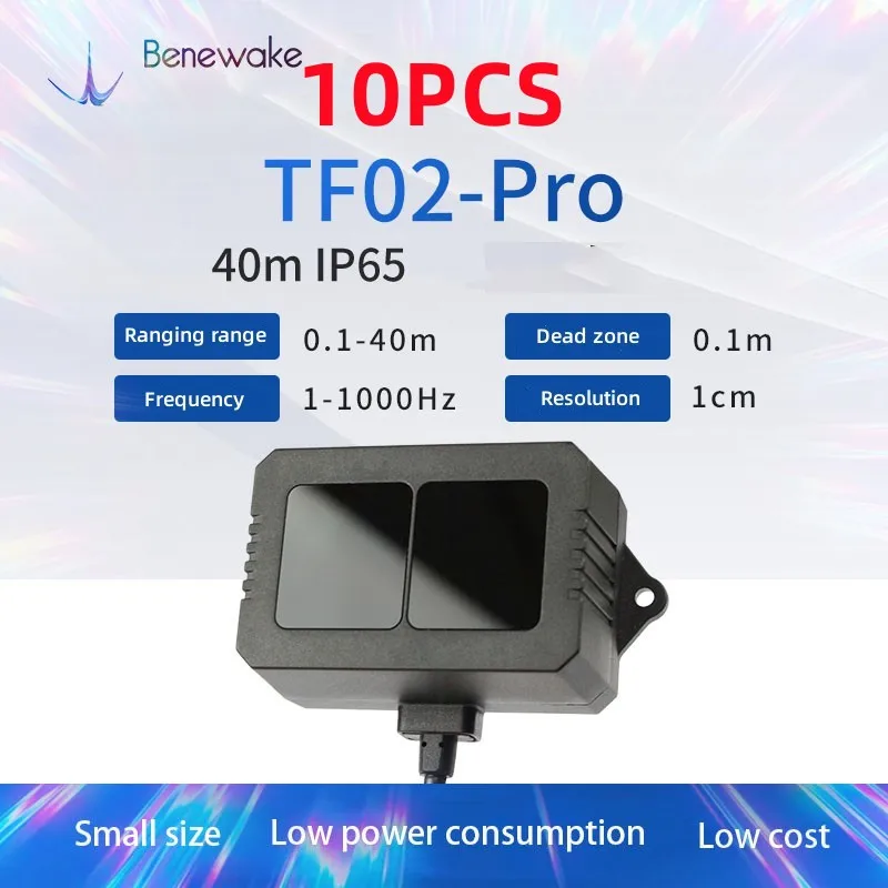 10PCS Benewake TF02-Pro TOF 40 meters Single-point ranging lidar for Intelligent transportation Material level detection