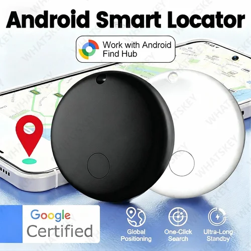 Imagen 2 del producto Mini rastreador Gps de etiqueta Android Google Find Hub localizador Gps etiqueta inteligente dispositivo de seguimiento de coche bicicleta electrónica antipérdida seguridad