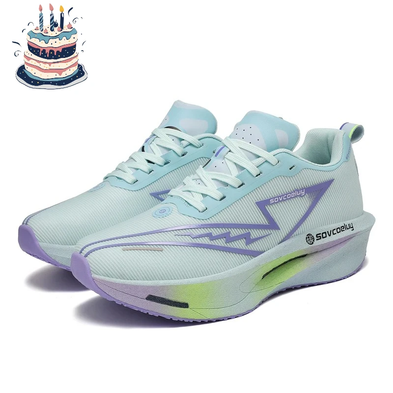 

Running Shoes Carbon Board Speciality Marathon Men Sports Breathable Lightweight Women's Comfortable Athletic Nonskid Sneakers