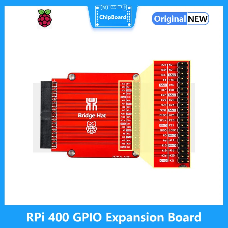 Carte d'extension Raspberry Pi 400 GPIO, ligne de connexion GPIO, en forme de U