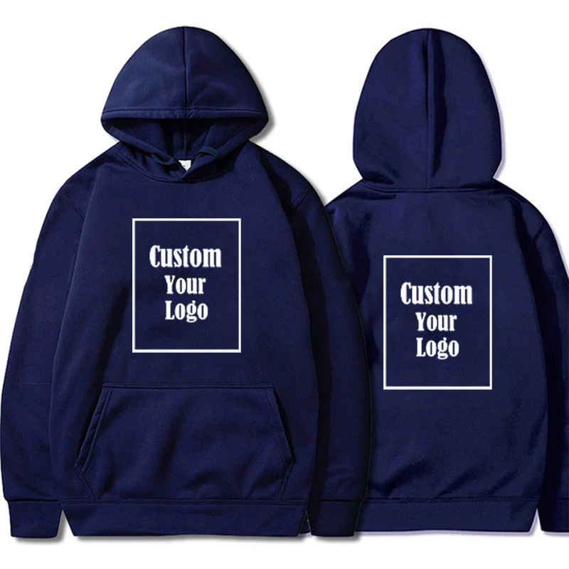 2024 baru Fashion pria baju olahraga Hoodie kasual menyesuaikan logo Anda olahraga Hoodie Jogging Diy cetak Vintage pakaian uniseks