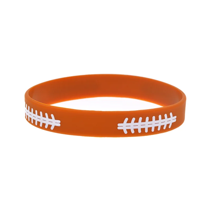 50 Stück bedruckte Rugby-Silikon-Armbänder, Sport-Team-Spieler-Support-Gummibänder für Männer und Frauen – Detail 3