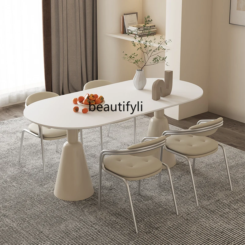 

Dining Chair with Backrest, Stool with Soft Leather Cover, Light Luxury Home Use, Modern Minimalist Meeting Chair