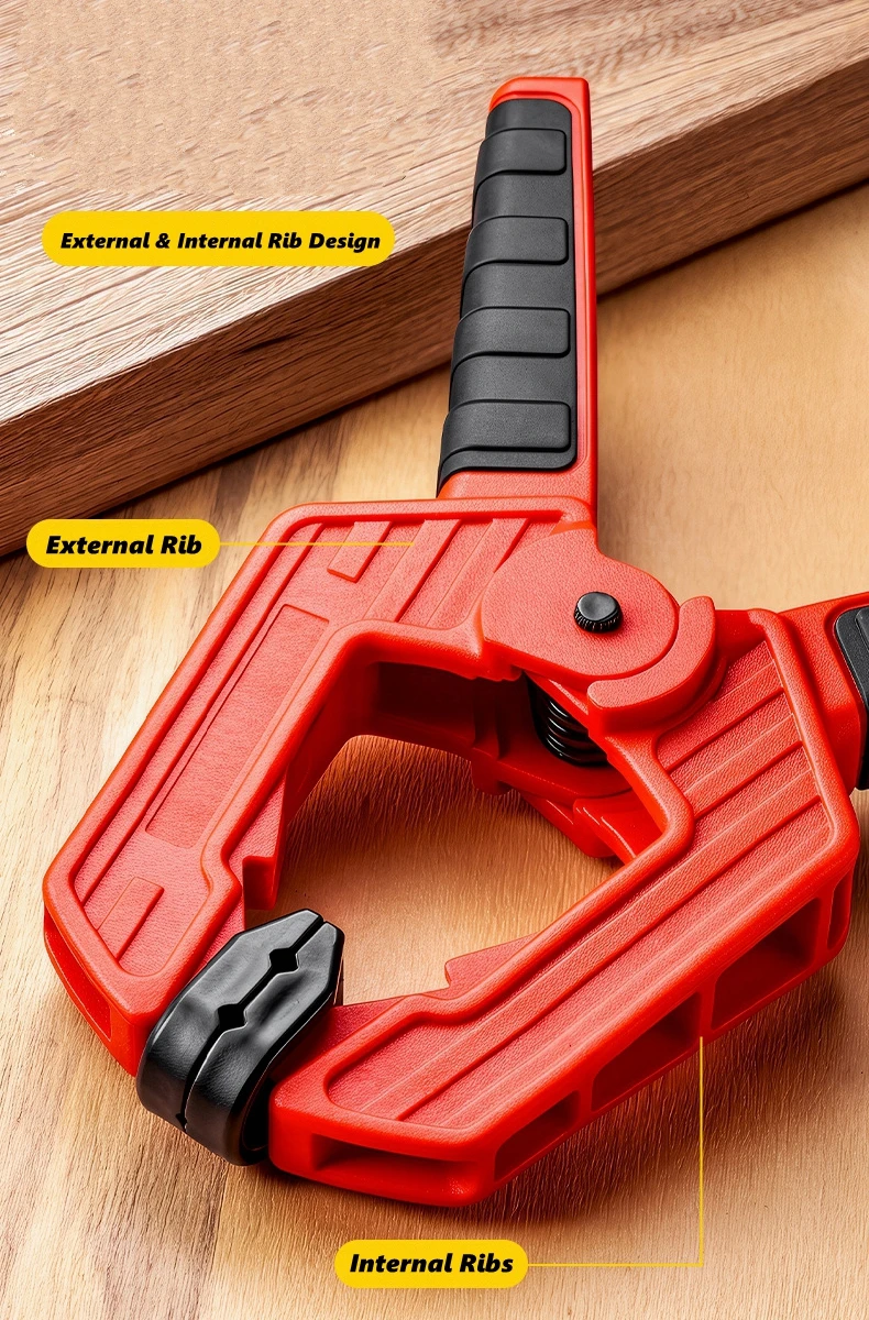 Spring Clamps, Heavy Duty Plastic Extra Wide Clamps A Type Woodworking Clip Strong Grip DIY Wood Working Tool for Carpenter - view 5