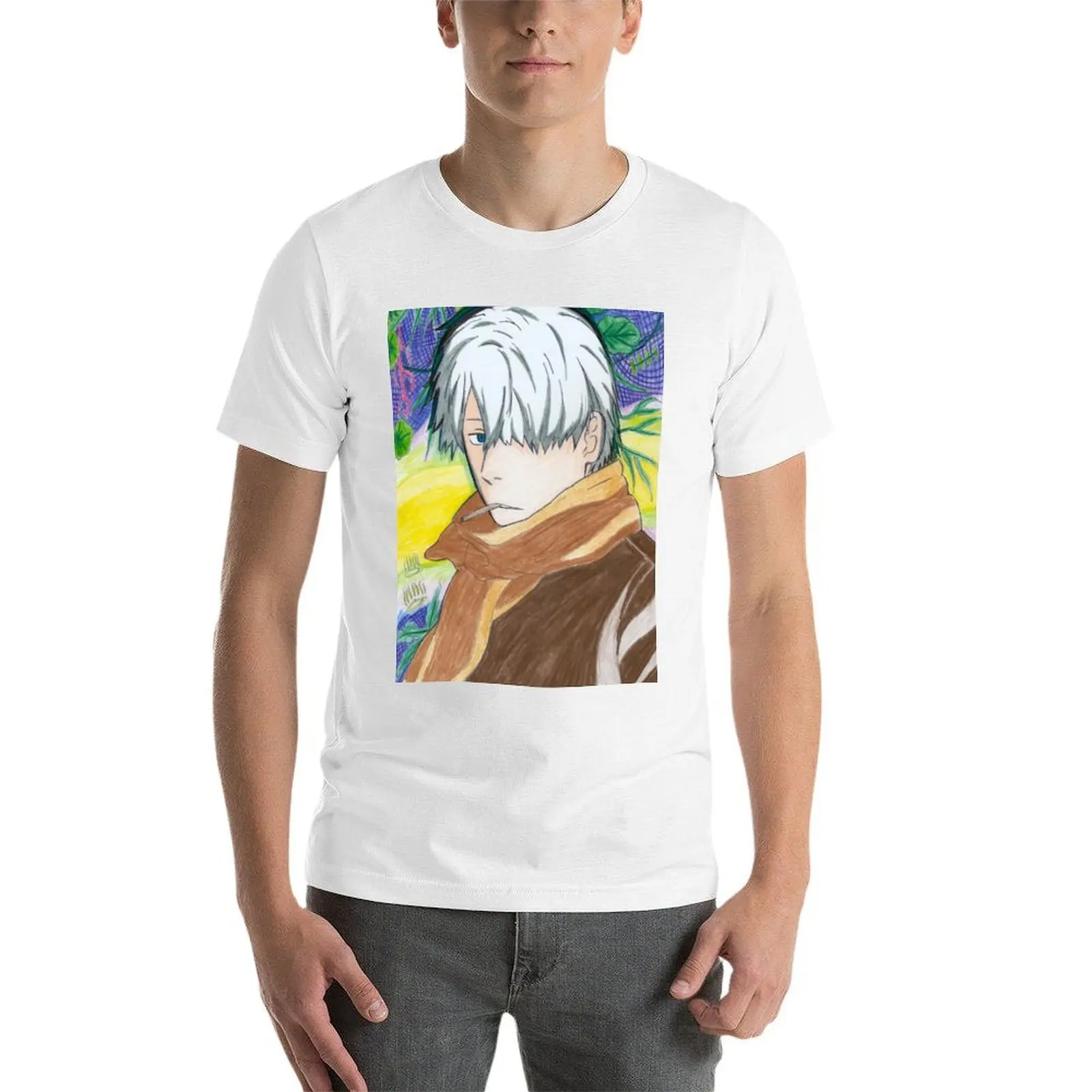 mushishi ginko T-Shirt football t shirt Funny t-shirt tee shirts for men - view 3