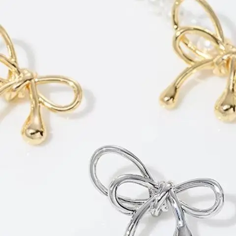 

14-каратное позолоченное 3D-разделительное ожерелье и браслет в форме банта, изготовление ювелирных аксессуаров, сделай сам, ручная работа, ремесло