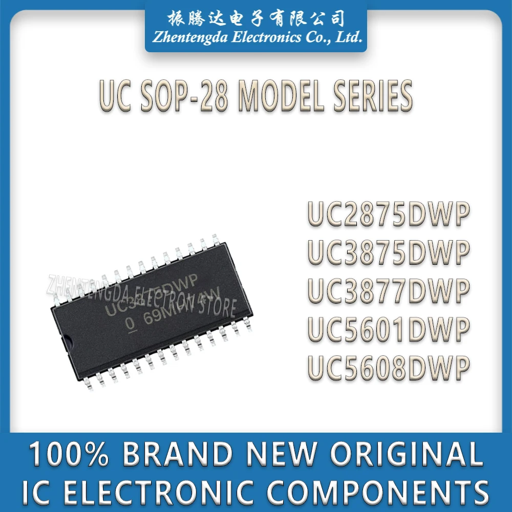 UC2875DWP UC3875DWP UC3877DWP UC5601DWP UC5608DWP UC2875 UC3875 UC3877 UC5601 UC5608 IC Chip SOP-28