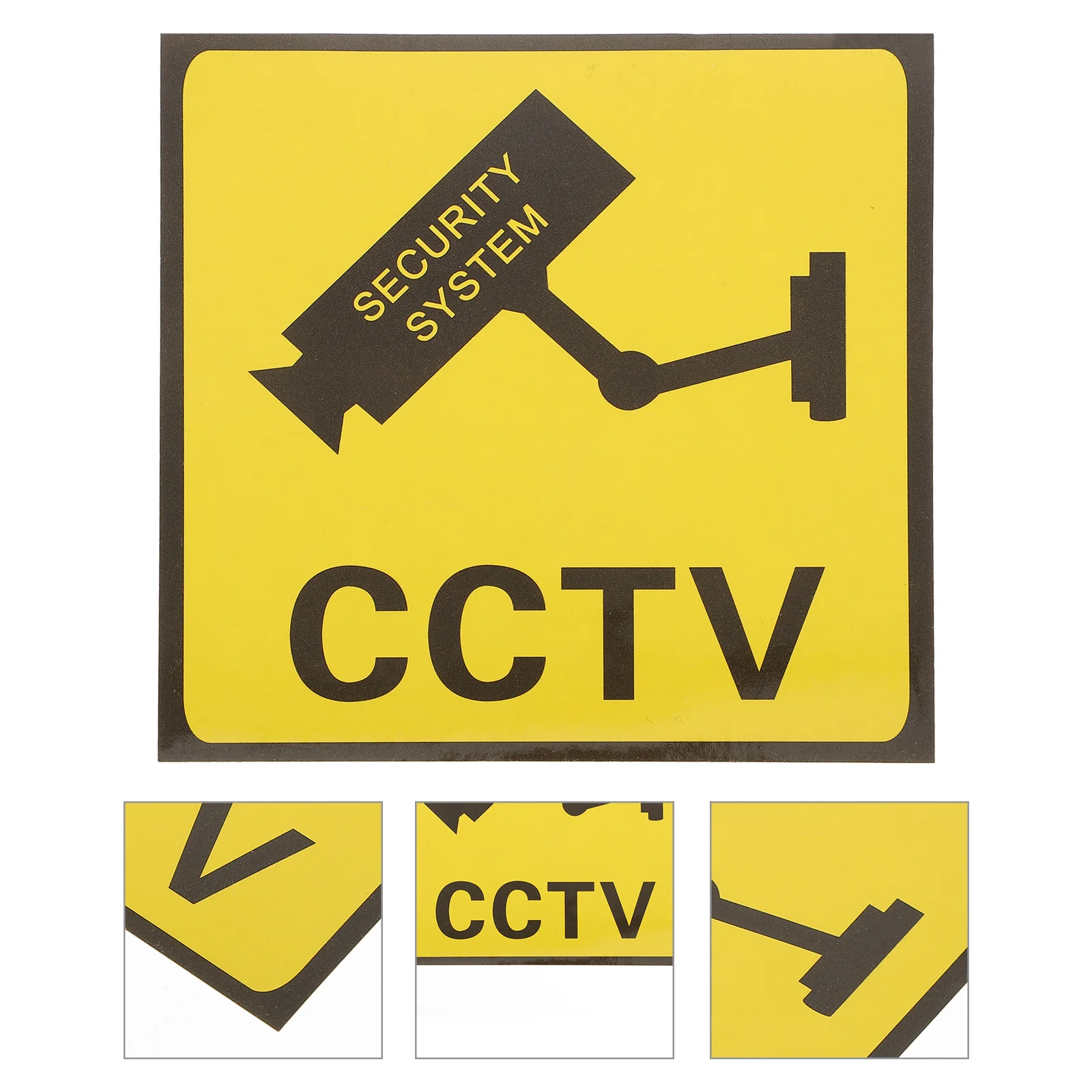 

10 Pcs Monitor Warning Stickers Video Surveillance Sign Signs for School Adhesive Reflective