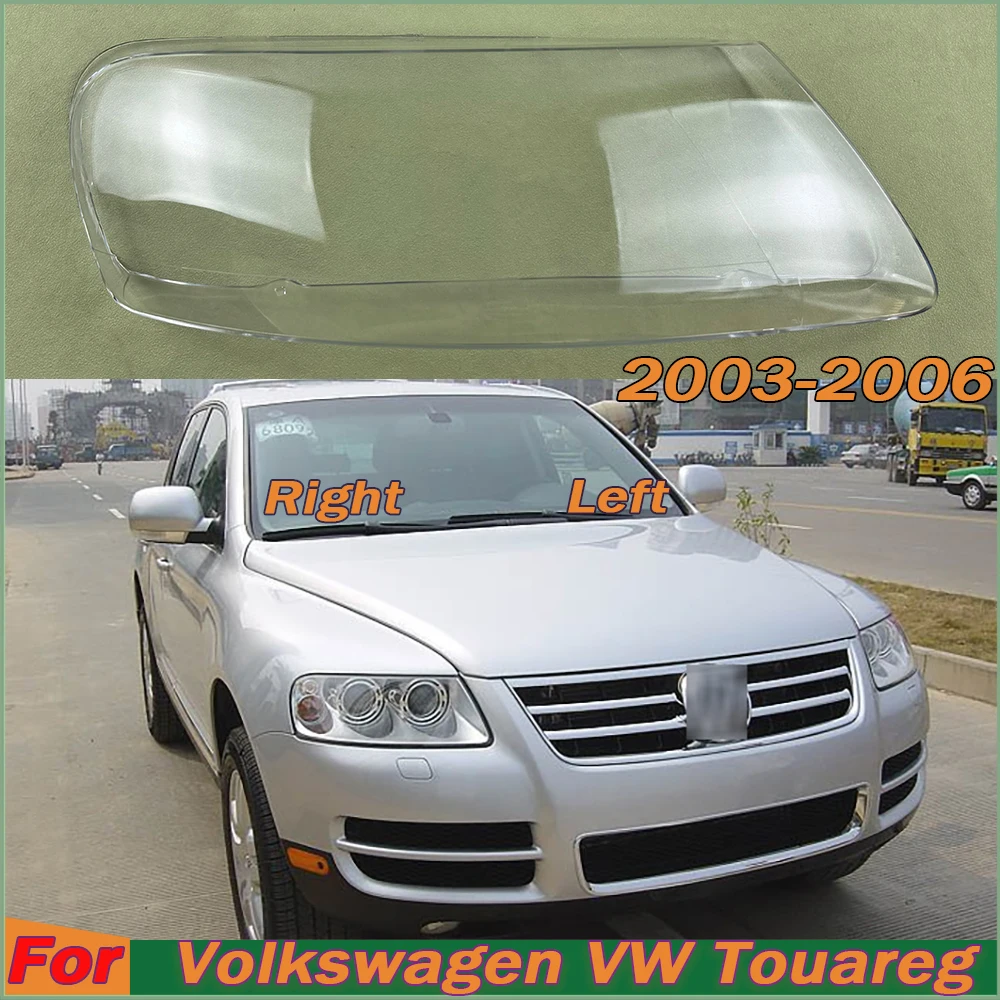 

For Volkswagen VW Touareg 2003 2004 2005 2006 Headlamp Transparent Mask Cover Headlight Shell Plexiglass Replace Original Lens