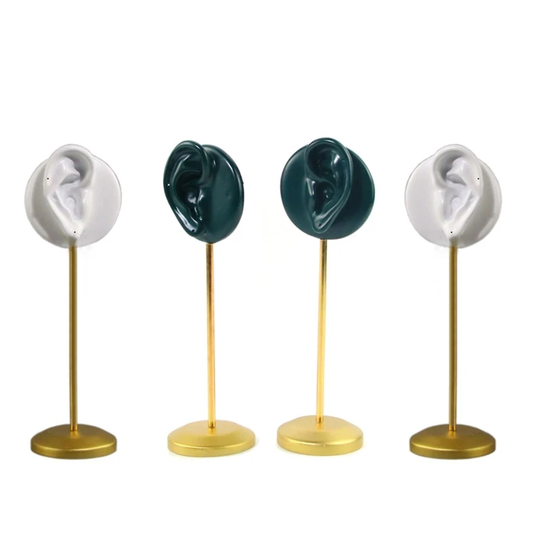 

Металлическая смоланая форма для ушей, серьги, подставка для ювелирных изделий, круглая основа, мини-реквизит для ювелирных