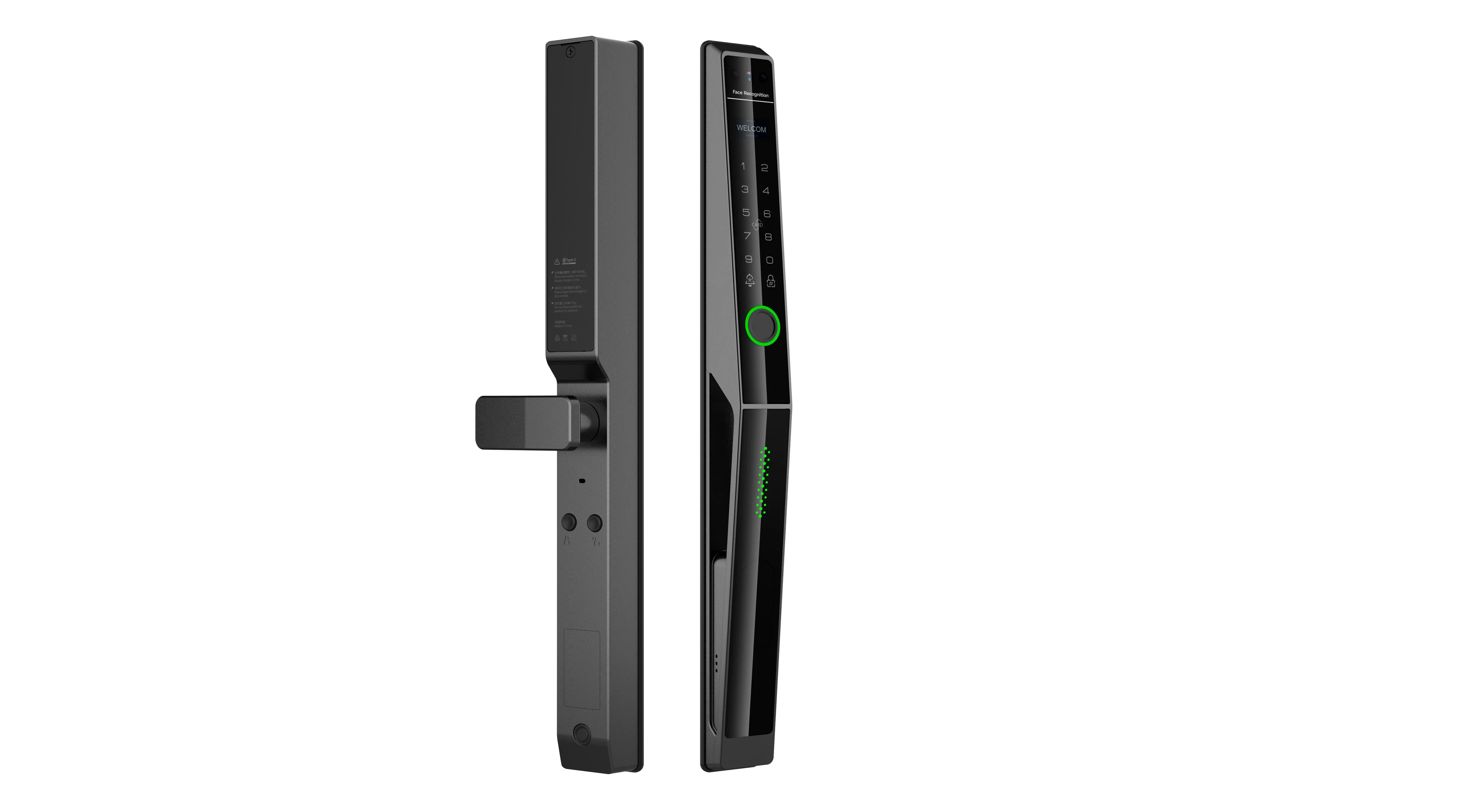 Face Z7 automatic smart lock, face palm vein double unlocking, broken bridge aluminum door push-pull flat door