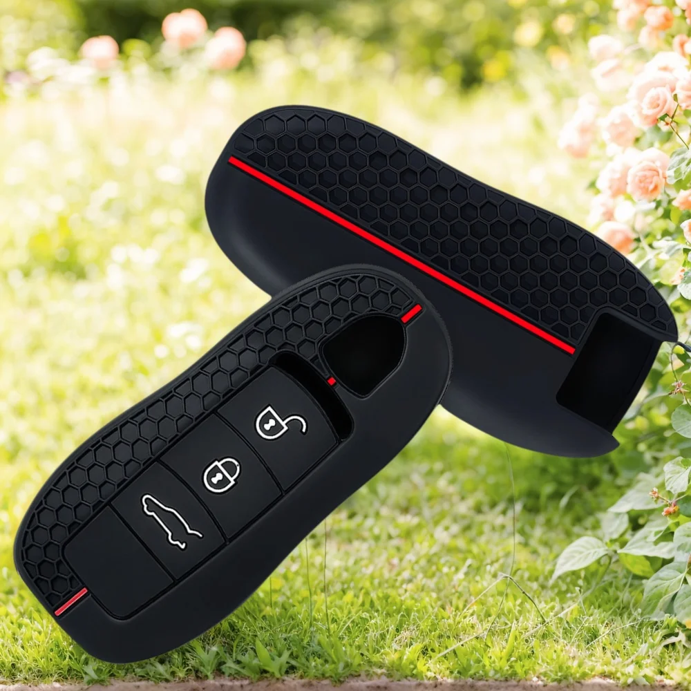 

Silicone Car Remote Key Case Cover For Porsche Cayenne 911 996 Macan Panamera Boxster 986 987 981 Protected Fob Accessories