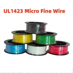 PTFE 실버 도금 구리 와이어, 고온 전자 싱글 코어 마이크로 파인 케이블 DIY, UL1423, 38, 36, 34, 30, 28, 26AWG, 5 m, 10m