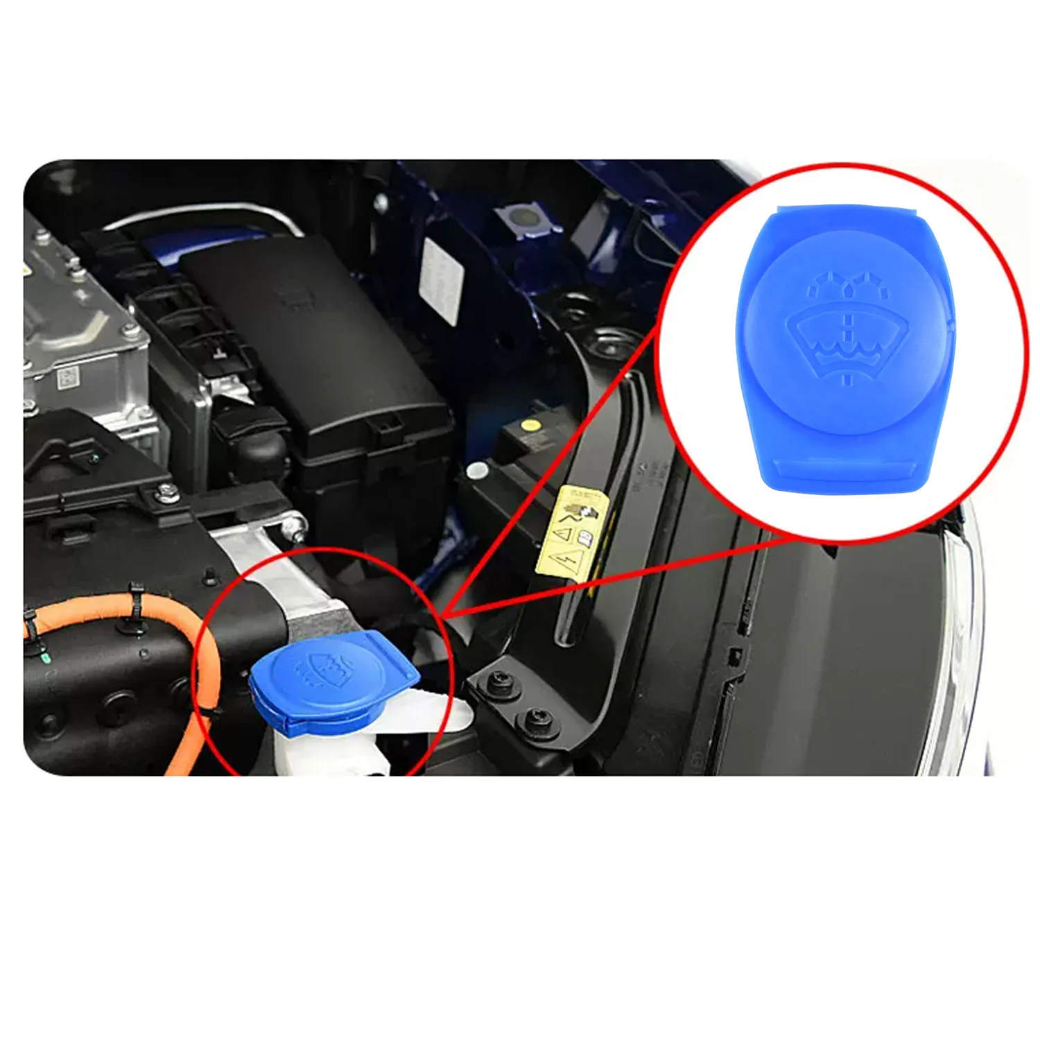 Windscreen Wiper Washer Fluid Reservoir Tank Bottle Cover 3Q0955455 for Volkswagen Audi Porsche Touareg Cayenne Mercedes-Benz