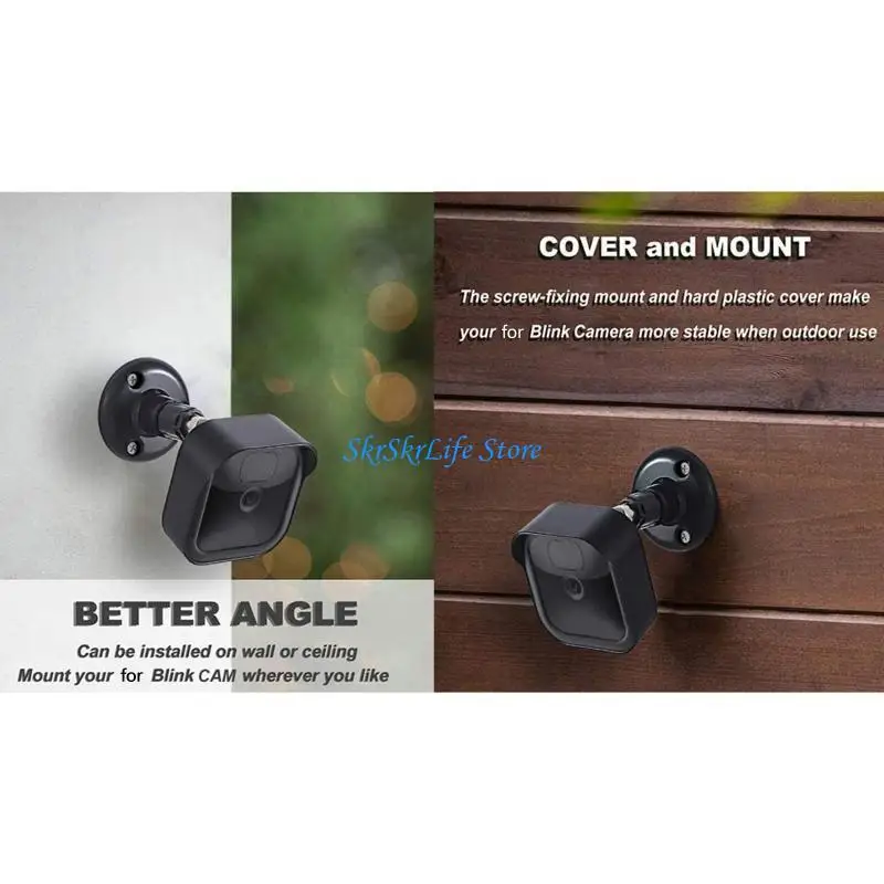 E65E For All-New BlinkOutdoor Camera Weatherproof Protective Cover 360 Degree Adjust