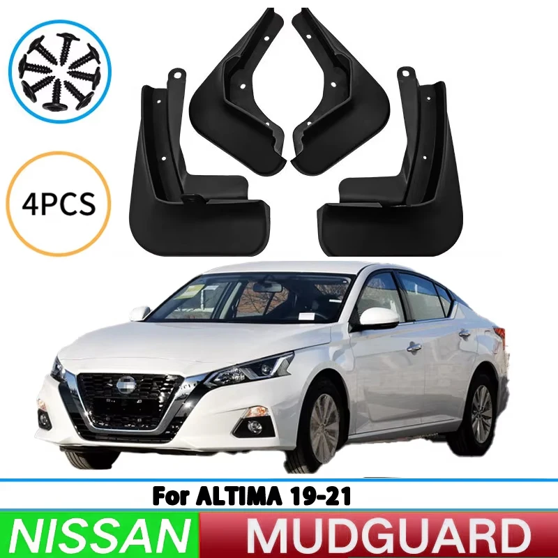 For Nissan Altima 2019-2021 Teana Car Tire Fender Splash Wound Front and Rear Wheel Fender Auto Parts 4pcs