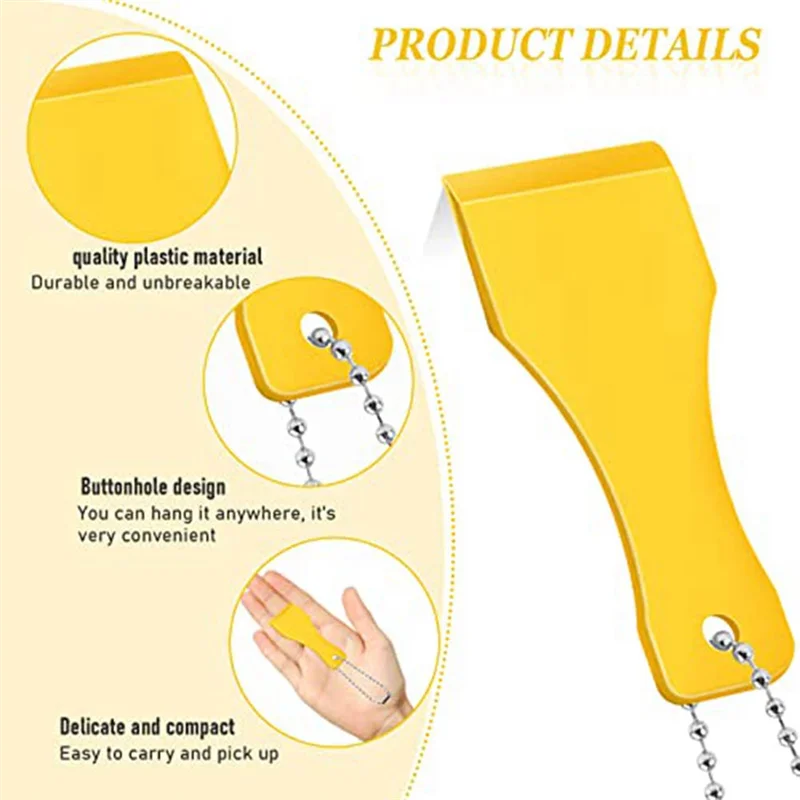 20 PCS Plastic Scraper Tool Keychain Lottery Ticket Scratcher Tool Keychain Scraper for Lottery Tcket Scratcher Keyring TQ