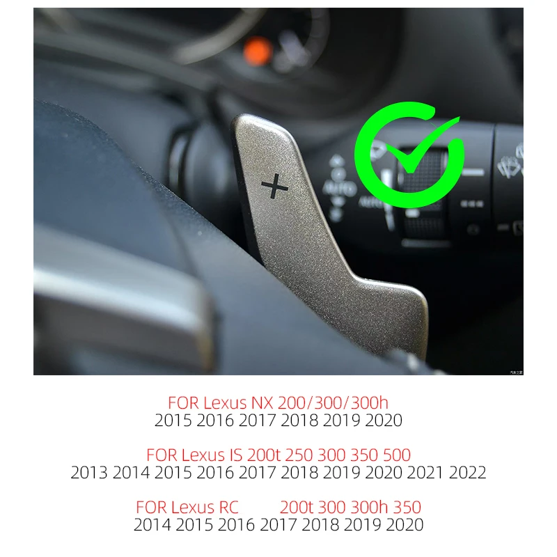 Car Steering Wheel Shift Paddle For Lexus NX IS RC 200 250 300 300h 350 Gear Extend Shifters