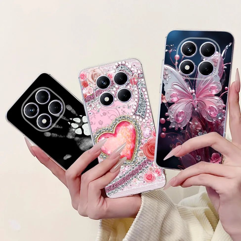 واضح ل Redmi نوت 14 برو 4G غطاء حافظة فاخرة مضحك الكرتون كول بنين بنات رسمت غلاف ل Redmi نوت 14Pro 4G 24116RACCG
